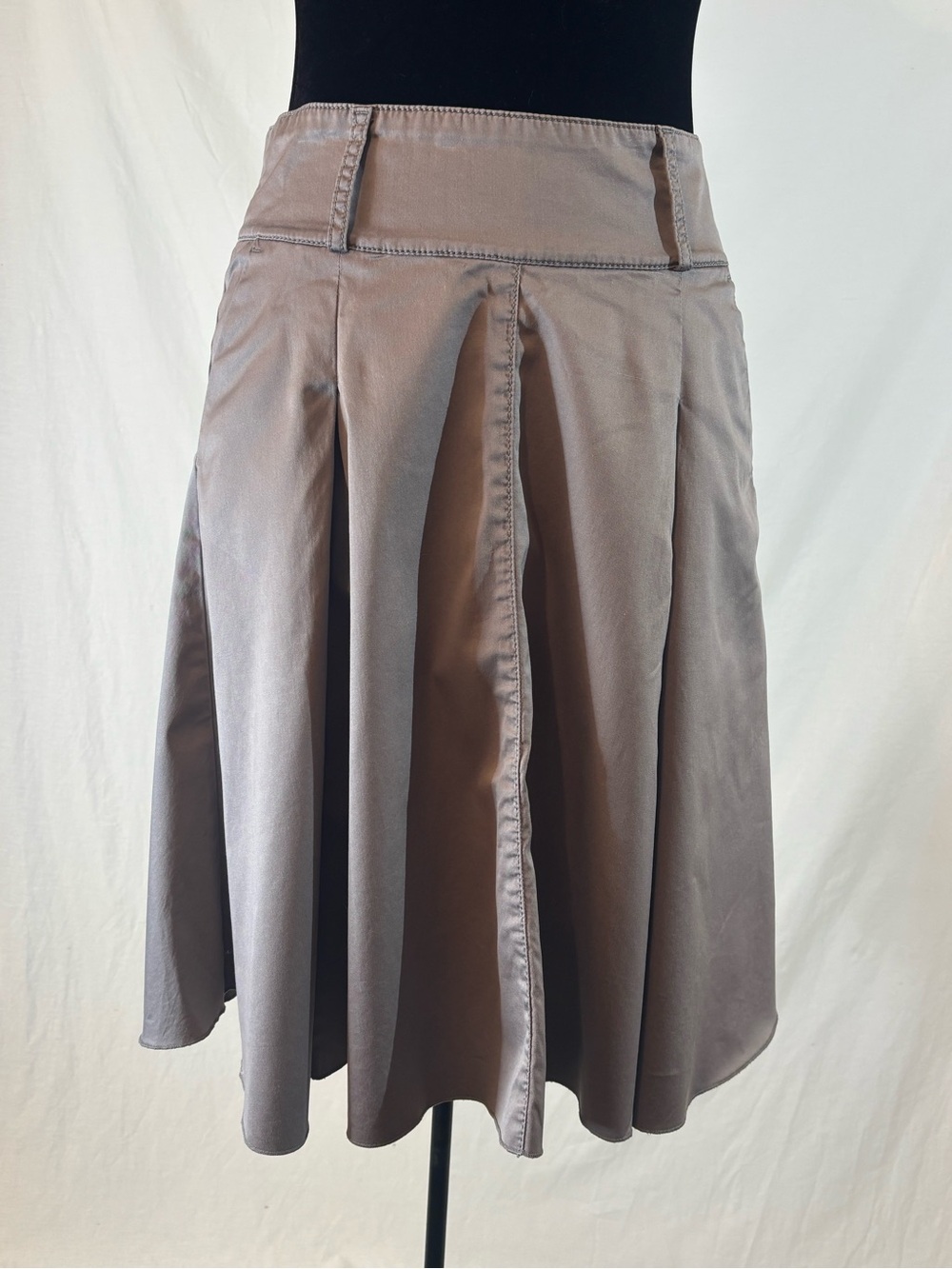 Mexx Grey A Line Midi Skirt Minimalist Office Academia Normcore Size 6